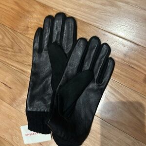 Lucky Brand M/L Gloves genuine leather polyester NWT